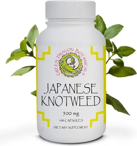 Green Dragon Botanicals Japanese Knotweed 500mg Capsules 100 Vegetarian Capsules Natural Resveratrol Immune & Cardiovascular Support Made in USA - Supplement, Healthcare