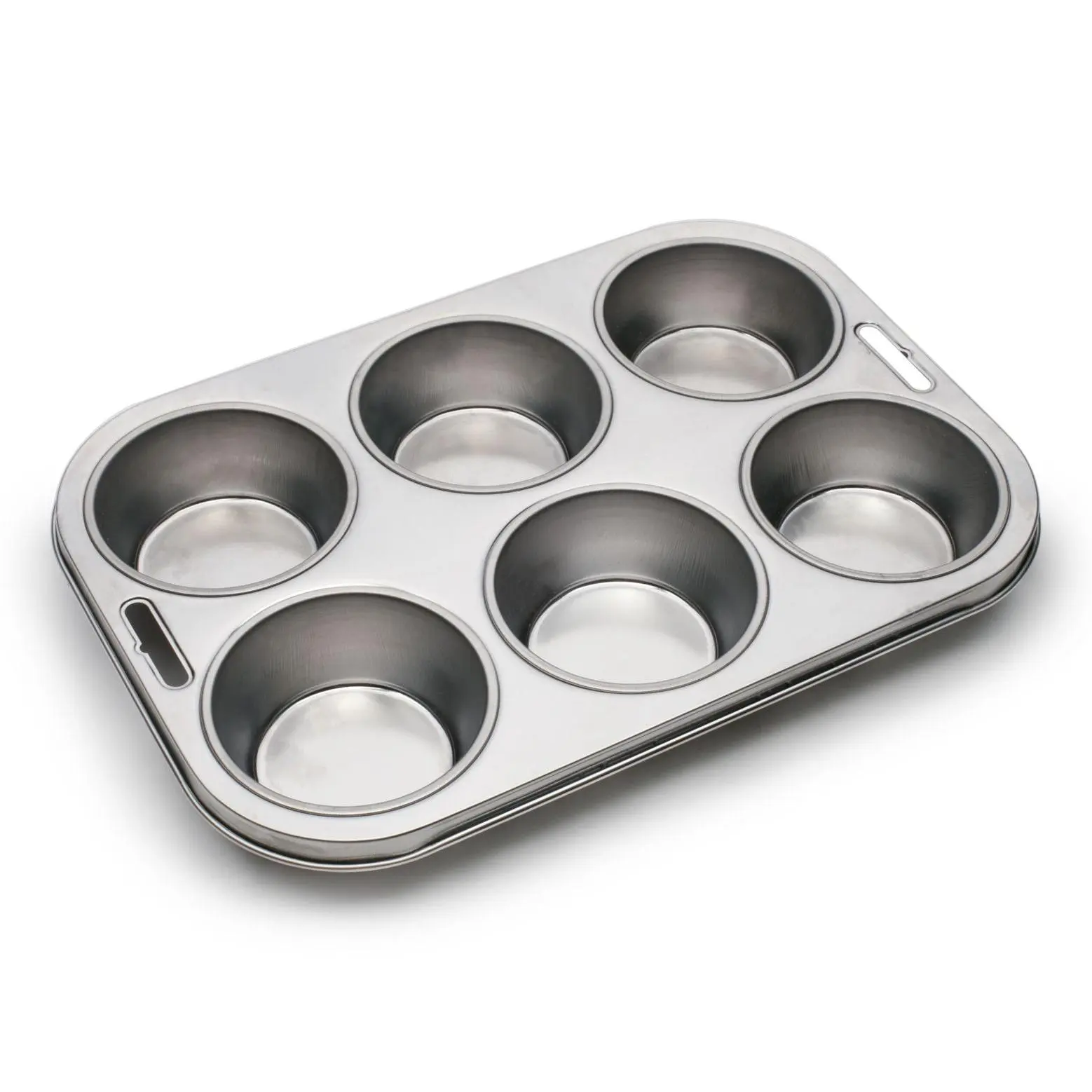 Fox Run Stainless Steel Muffin Pan 6-Cup