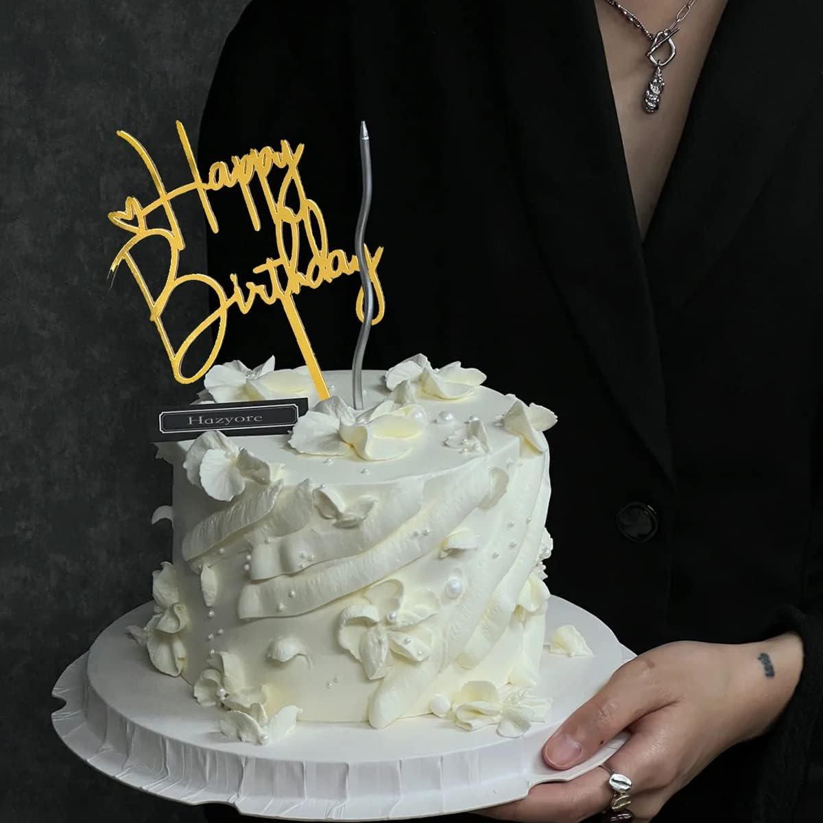 Gold Birthday Cake Topper, 6pcs Acrylic Birthday Cake Toppers Happy Birth Cake Toppers for Decorations Gold Topper for Girls Women's Party Decorations Gold Birthday Cake Topper, 6pcs Acrylic Birthday Cake Toppers Happy Birth Cake Toppers for Decorations Gold Topper for Girls Women's Party Decorations