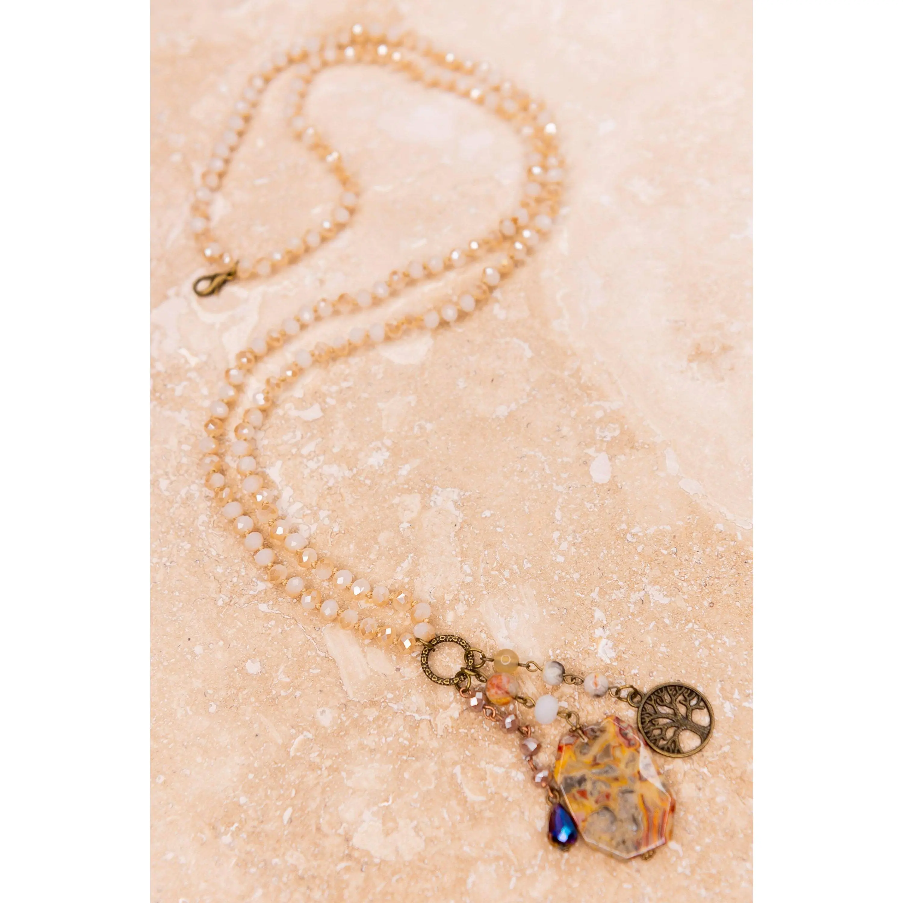 Lily Necklace in Blush