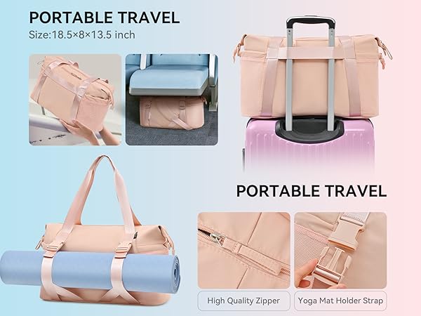 MAXTOP Women's Gym Yoga Duffle Bag with Shoe Pouch,Multi-Purpose Overnight Travel Bag for Gym,Work, Dance, Sports MAXTOP Women's Gym Yoga Duffle Bag with Shoe Pouch,Multi-Purpose Overnight Travel Bag for Gym,Work, Dance, Sports