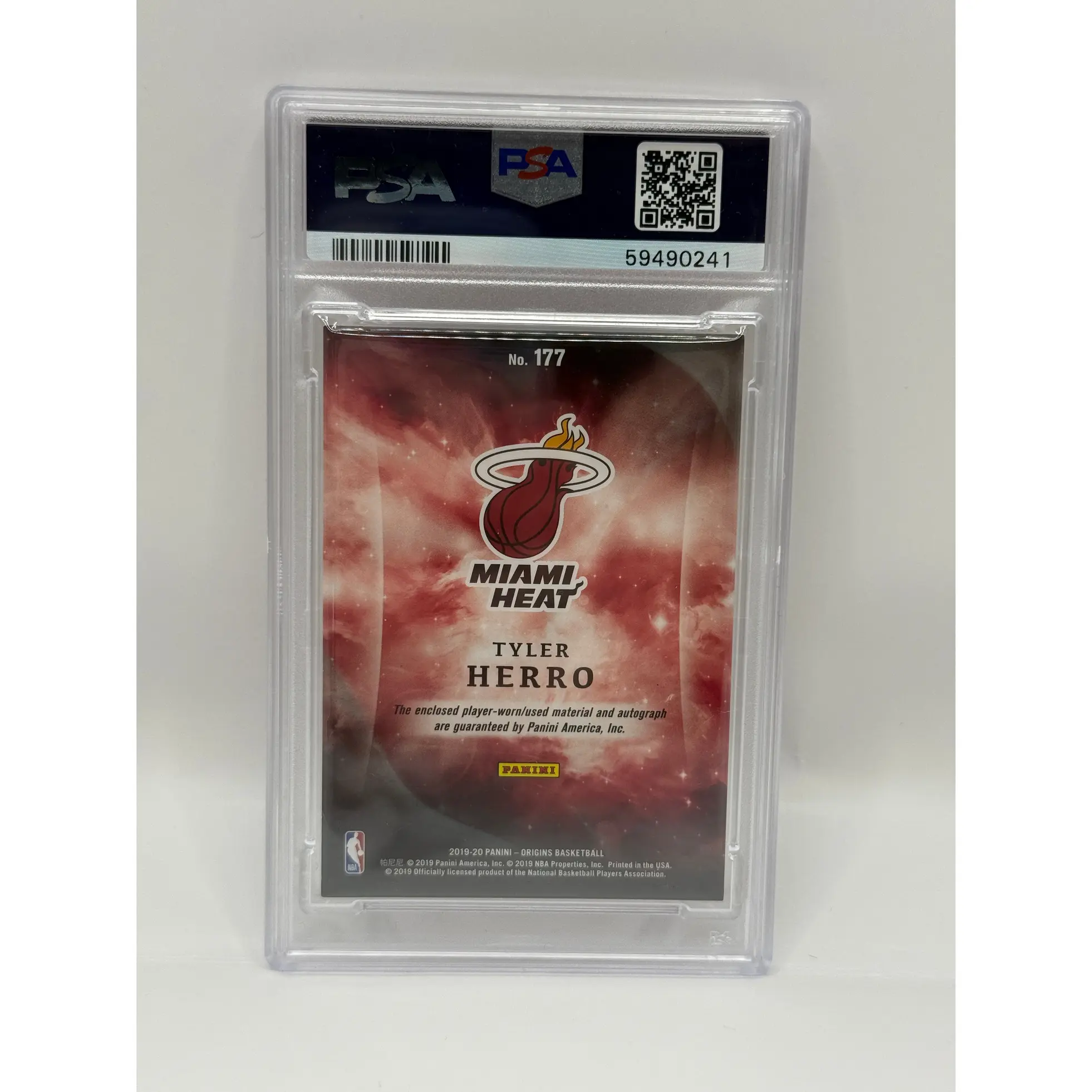2019 Panini Origins Tyler Herro Jersey Autograph - Red /99 Rookie