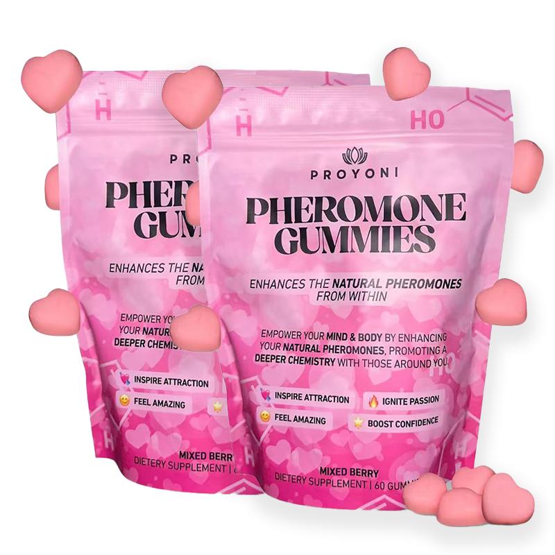 Customer favorite ProYoniPheromone Gummies -Enhances your NaturalPheromones From Within -60 Count Mixed Berry Flavor Healthcare, Dietary, Vitamin, Supplement, Fitness, Edible