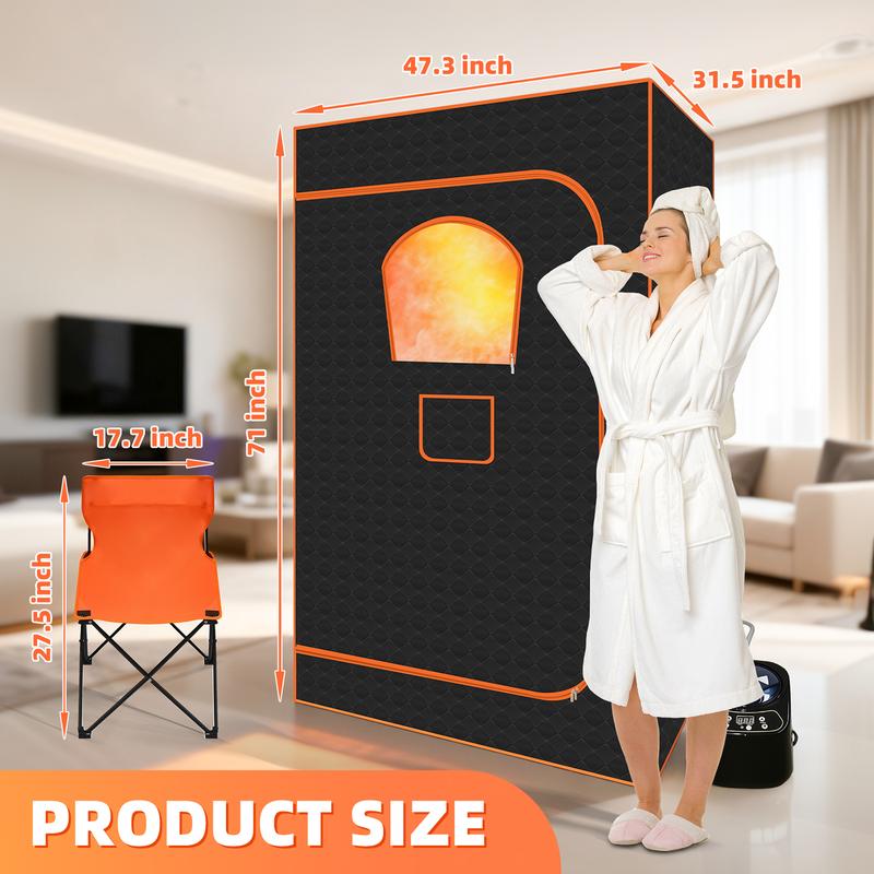 Portable Mobile Home Sauna 10-Min Quick Heat 9 Steam Modes 5-Layer Insulation Single Double Use for Personal Relaxation Post-Workout Recovery