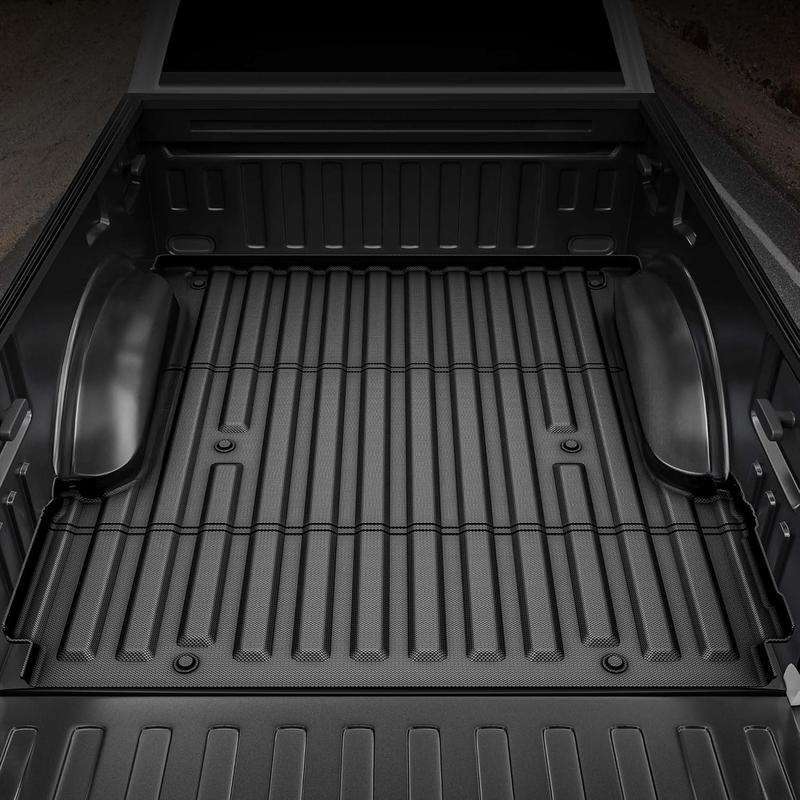 OEDRO Truck Bed Mat Fit for 2022 2023 2024 2025 Toyota Tundra CrewMax 5.5FT, TPE All Weather Protection Heavy Duty Pickup Bed Liner for 2025Toyota Tundra Accessories, Black