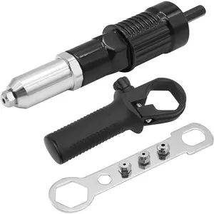 Pop Rivet Gun Tool Rivet Drill Attachment Power Drill Tool Kit Cordless Rivet Gun,