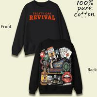 Black round neck hoodie