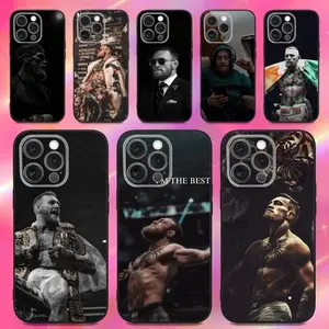 Conor McGregor Phone Case Compatible with iPhone 16 15 14 13 12 11 Pro Max Plus X XS XR SE 8 7 Mini – Black Tough Case