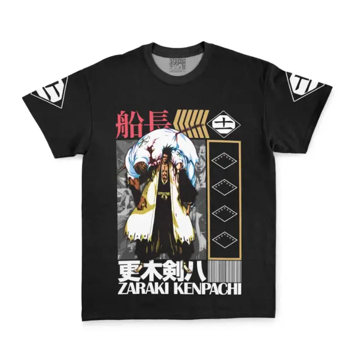 zaraki kenpachi TYBWA V2 bleach streetwear t-shirt All-Over Print