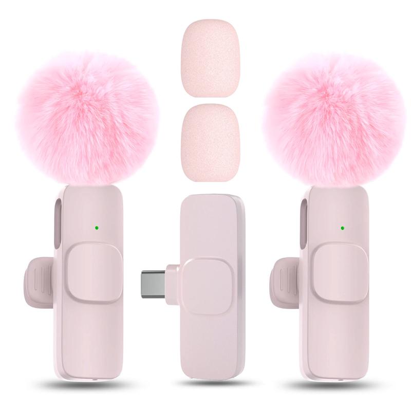 HITOZON Professional Wireless Lavalier Microphone for iPhone,Android phone,Wireless Microphone Plug-Play,Lapel Mic for Video Recording,Teaching, interviews,Podcast,Cordless Omnidirectional Condenser Recording Mic for TikTok,YouTube,Vlog