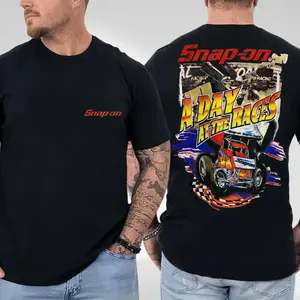 Snap-On Racing T-Shirt, Vintage NOS Back Graphic Single Stitch Design, Gift for Racing Fans , Gift for Mechanics