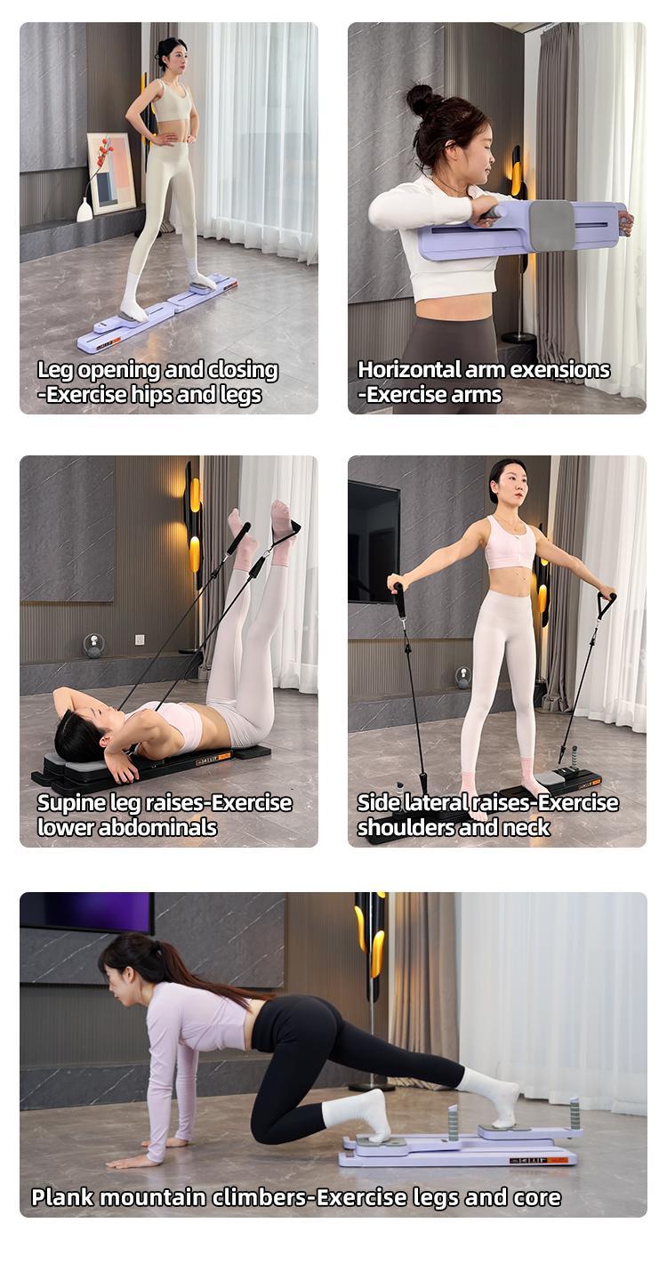 IPO Core Workout Equipment 4-in-1 Multifunctional Split Abdominal Board for Pilates Arm Strength Training Home Exercise Tummy & Bicep Trainer Push Up Stand Plastic Festival Gift