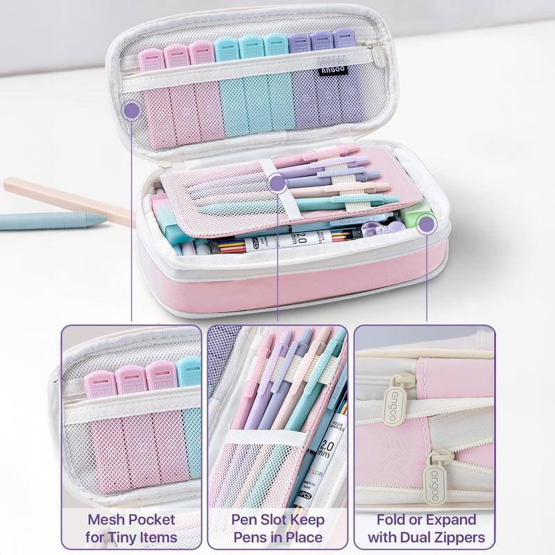 Four Candies 36PCS Aesthetic School Supplies, Mechanical Pencils 0.5mm, 0.7mm, 0.9mm & 2.0mm with 624PCS Lead Refills, Cute Mechanical Pencils for Writing, Drawing & Drafting，girly office supplies, Student Essentials, school supplies art work