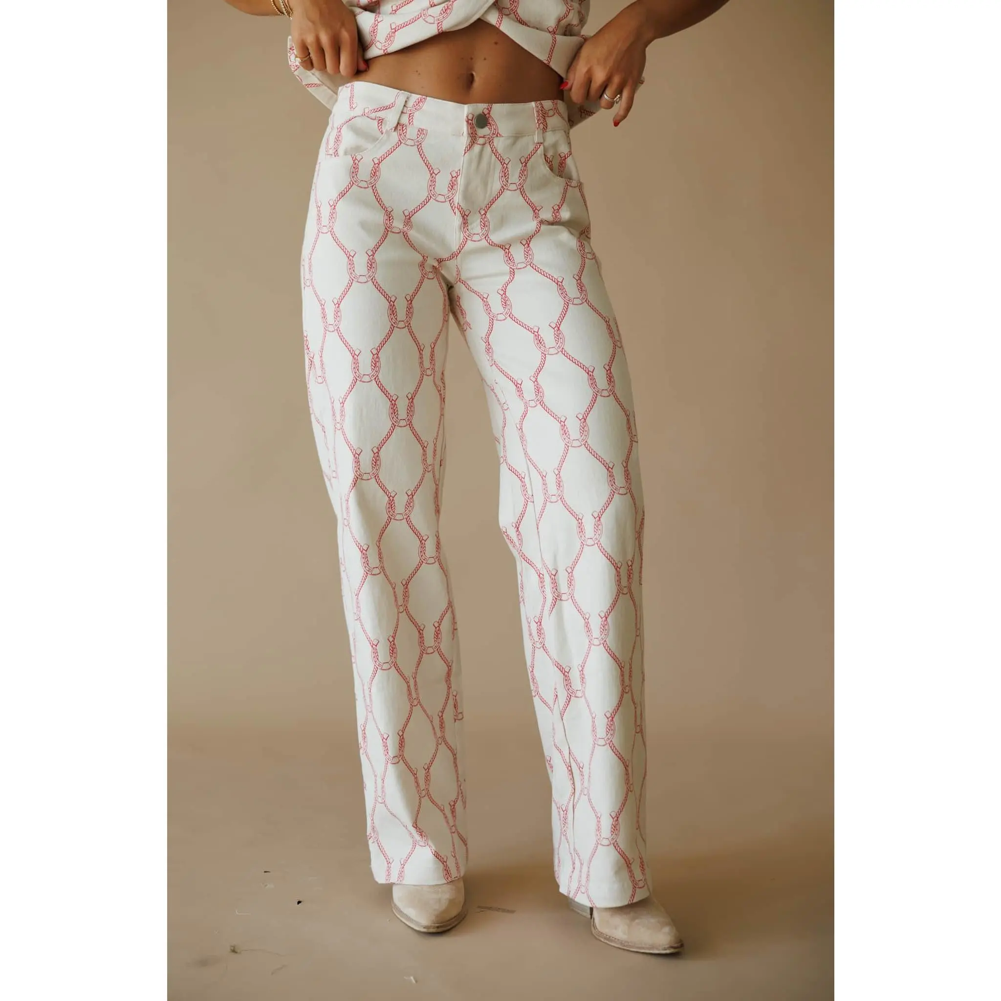 Horseshoe Printed Pants