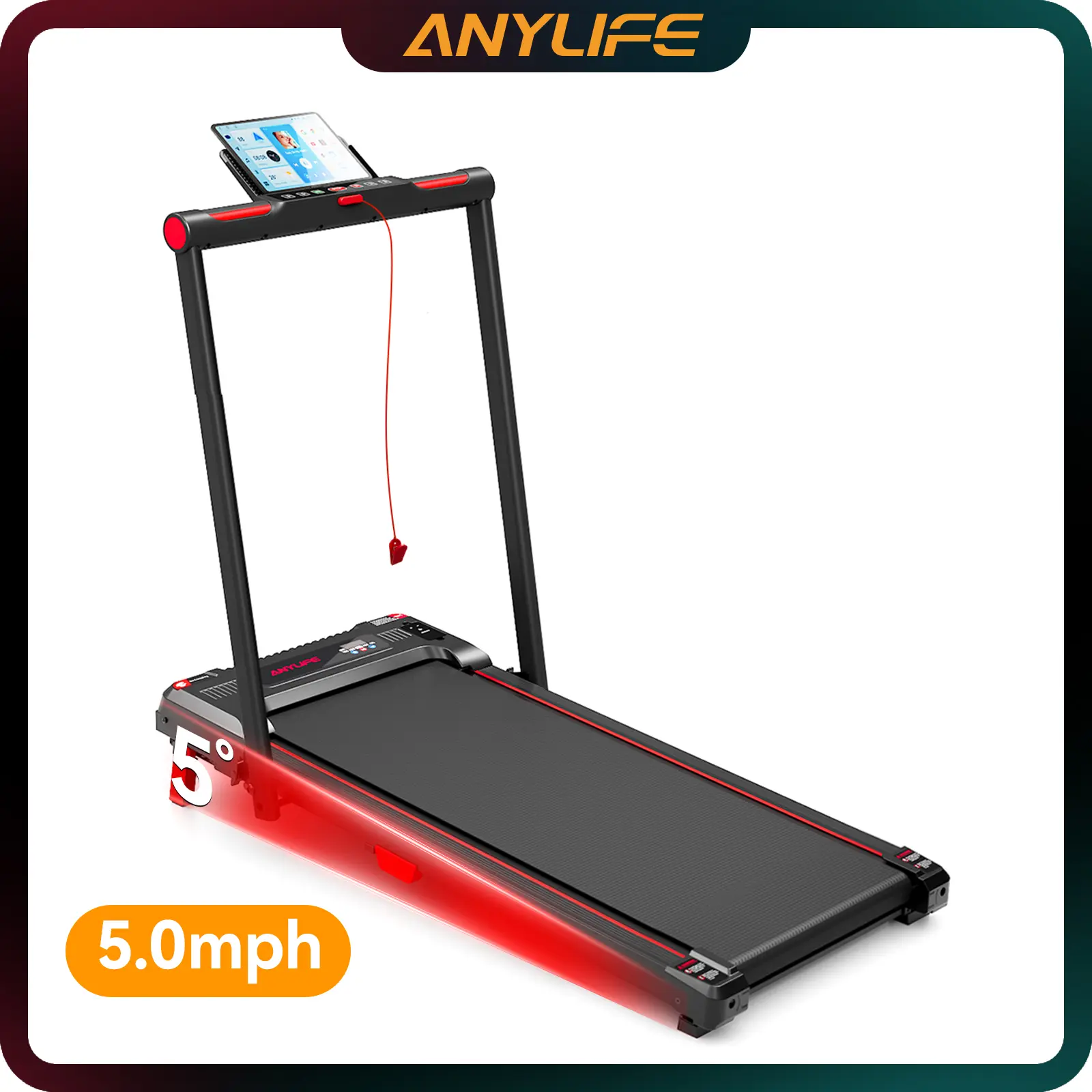 With Handrail,With Safety Clip(5% incline),Anylife