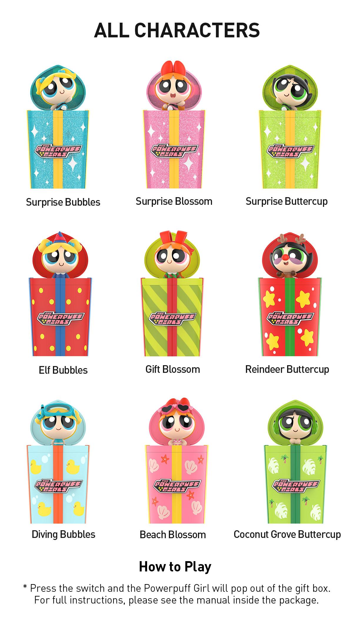 POP MART The Powerpuff Girls Party Surprise Series Figures