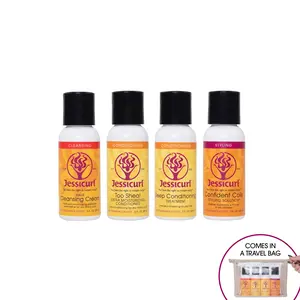 Jessicurl Confidence Collection - Four Products for Coils,Travel Bag Included