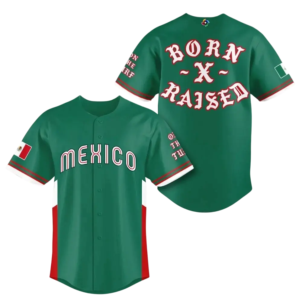 Men's Mexico Green 2026 World Baseball Jersey