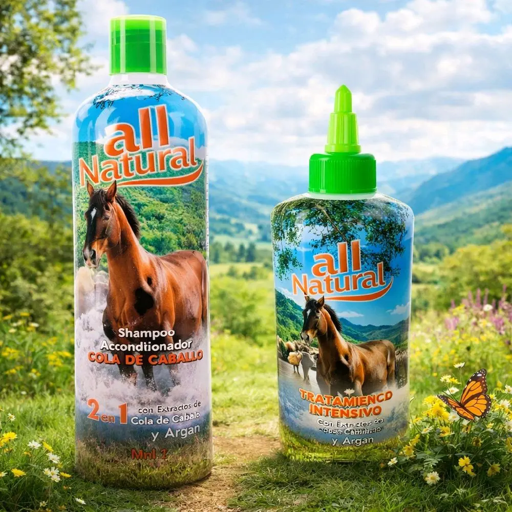All Natural Shampoo & Conditioner Horse Tail 2-in-1 with Horse Tail & Argan Oil 1000ml