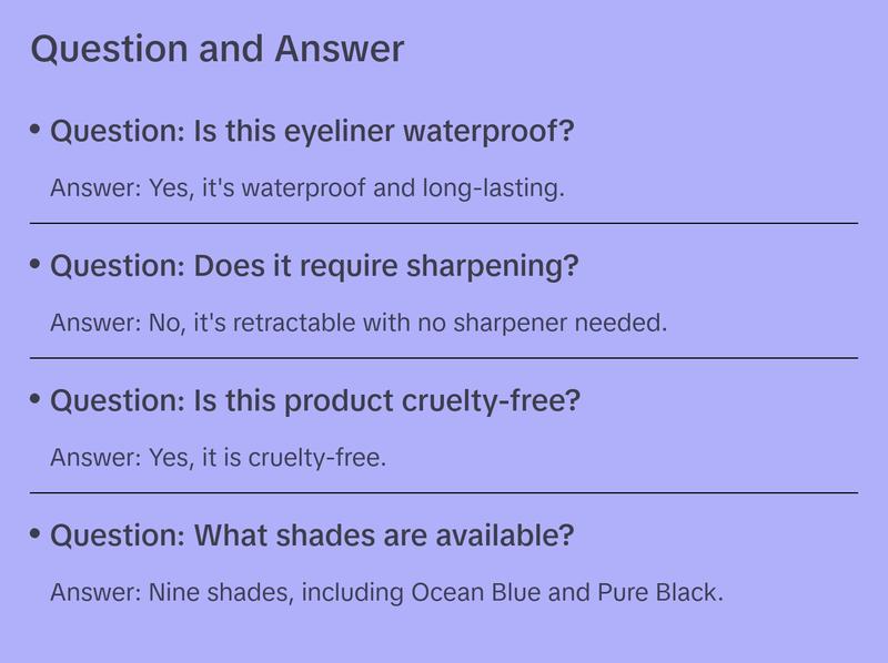 Palladio Retractable Waterproof Eyeliner, Richly Pigmented Color and Creamy, Slip Twist Up Pencil Eye Liner, Smudge Proof Long Lasting Application, All Day Wear, No Sharpener Required