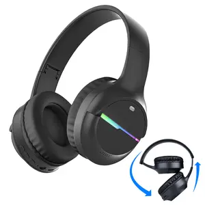 Bluetooth Headphones Over Ear, 65 Hours Playtime Wireless Headphones with Microphone, Foldable Lightweight Headset with Deep Bass, HiFi Stereo Sound Low Latency for Travel Work Cellphone