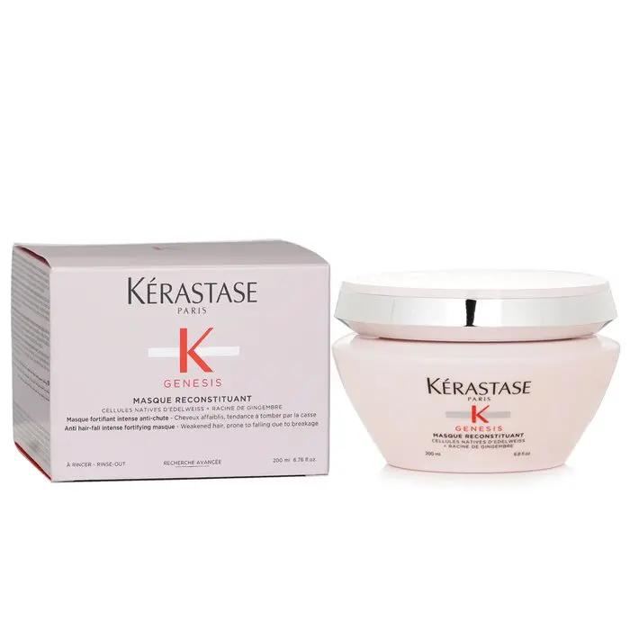 Kerastase Genesis Masque Reconstituant Anti-Hair-Fall Intense Fortifying Haircare Treatment with Anti-Oxidant, for Weakened Hair Prone to Breakage-Induced Falling, 200ml/6.8oz, Daily