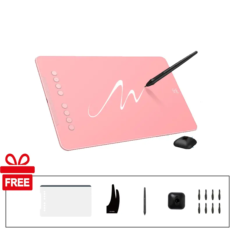 XPPen Deco 01 V3 OSU Graphics Drawing Tablet 16384 Pressure Sensitivity 8 Customizable Shortcut Keys Tilt Batter-free Stylus for Sketching, Painting, Design, Editing Photos Compatible with Windows/Android/Linux/Chrome OS/MacOS