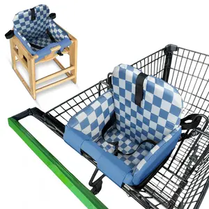 Shopping Cart Cover for Baby (Blue Checkered)