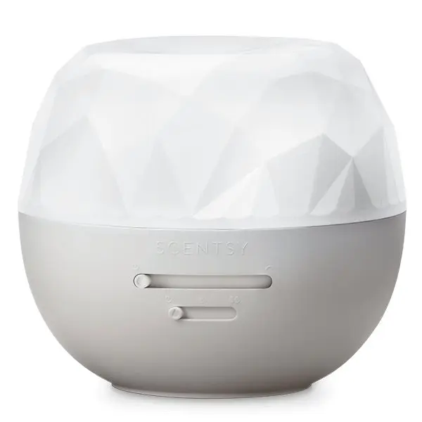 Scentsy Jeweled Deluxe Diffuser - Elegant Ultrasonic Home Fragrance Diffuser with Soothing Mist & Soft Ambient Light for Cozy Room Décor