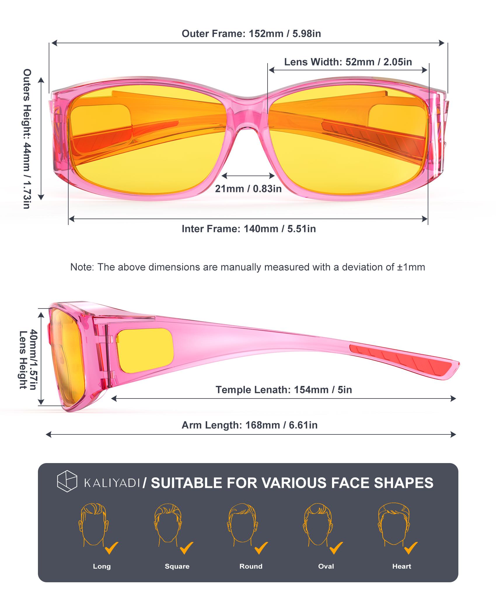 KALIYADI 2026 NEW 3-Piece Set Fit Over Prescription Glasses with Polarized Night-Driving Glasses KALIYADI 2026 NEW 3-Piece Set Fit Over Prescription Glasses with Polarized Night-Driving Glasses