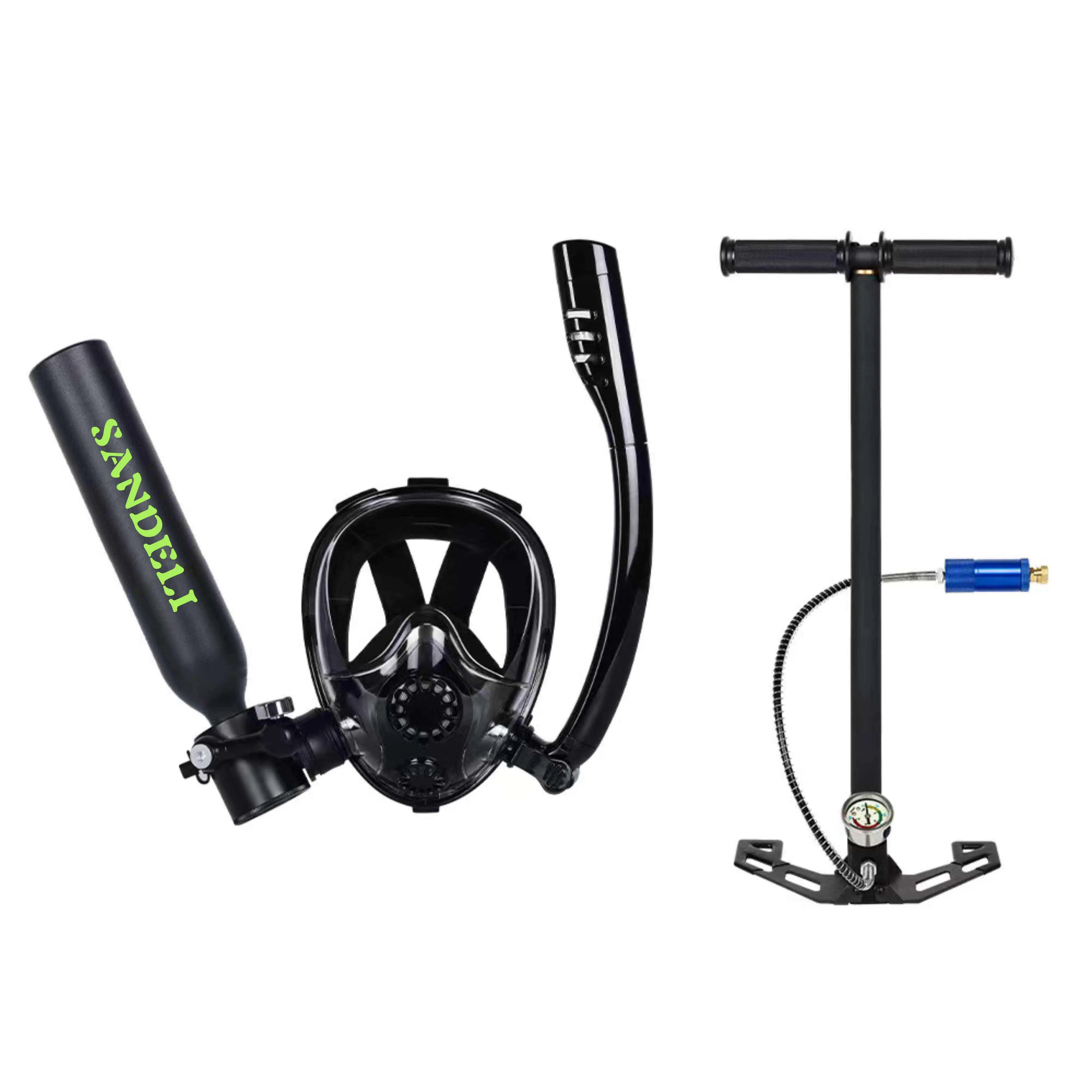 SANDELI Air Buddy Diving Oxygen Tank with Underwater Breathing System, High Pressure Pump, Essential for Diving and Snorkeling