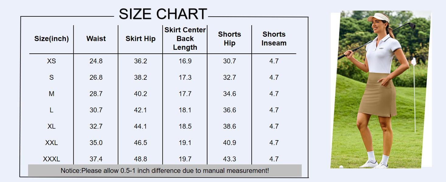 Women's Skorts Athletic Skirts with Pockets Knee Length Built-in Shorts Casual Skirt for Golf Tennis Workout Machine Washable XS-3XL Women's Skorts Athletic Skirts with Pockets Knee Length Built-in Shorts Casual Skirt for Golf Tennis Workout Machine Washable XS-3XL