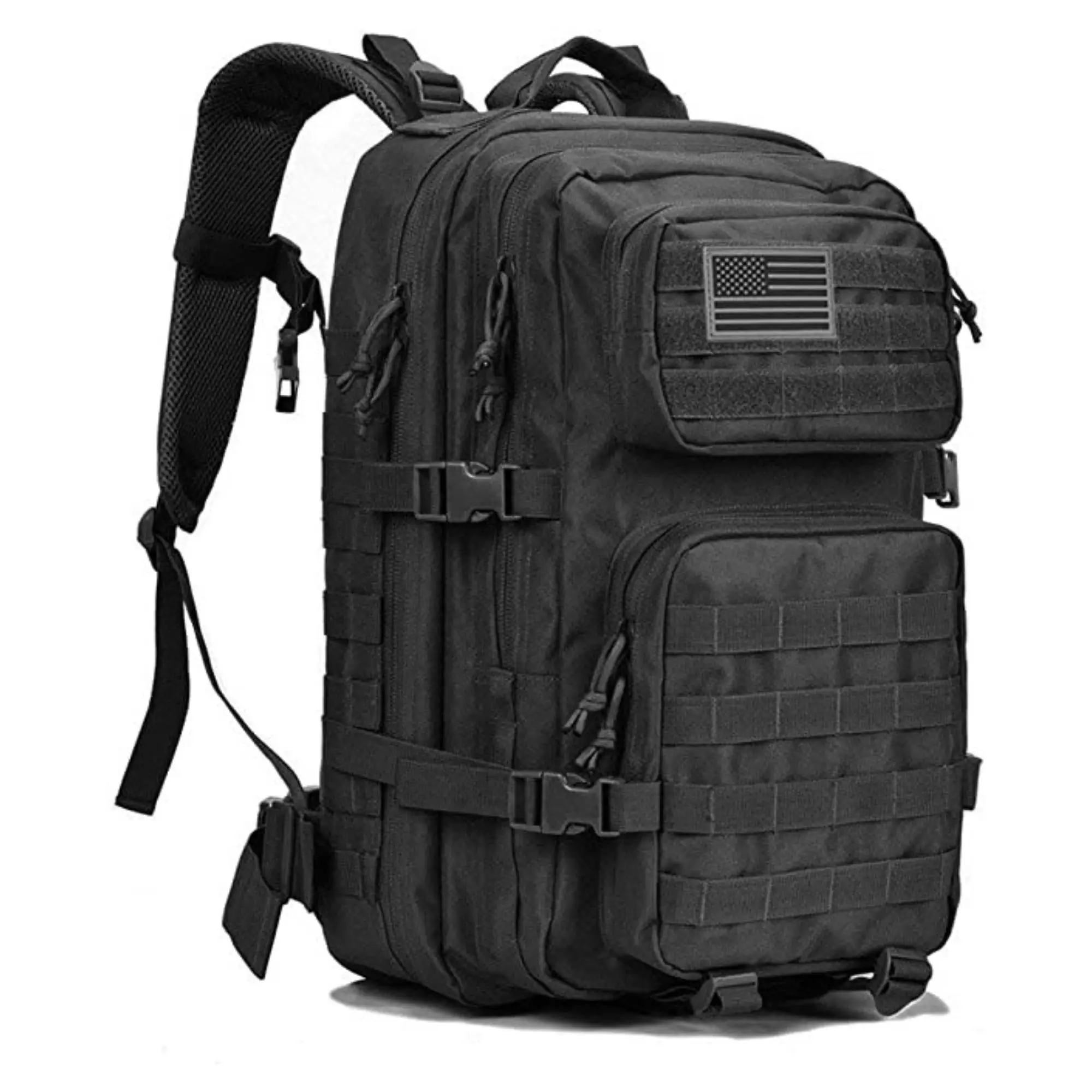 Military-Grade Tactical Backpacks, 40-50L Heavy-Duty Hiking Trekking Rucksack, MOLLE Compatible 600D Nylon for Everyday Carry, Backpack Bags, Hiking Camping Backpack