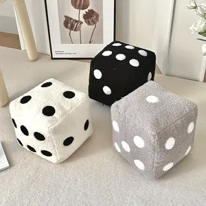 1PC Dice Shaped Decorative Pillow - Unique Sofa and Window Sill Decoration, Personalized Game Pillow, Fun Ornament, and Party Entertainment Accessory