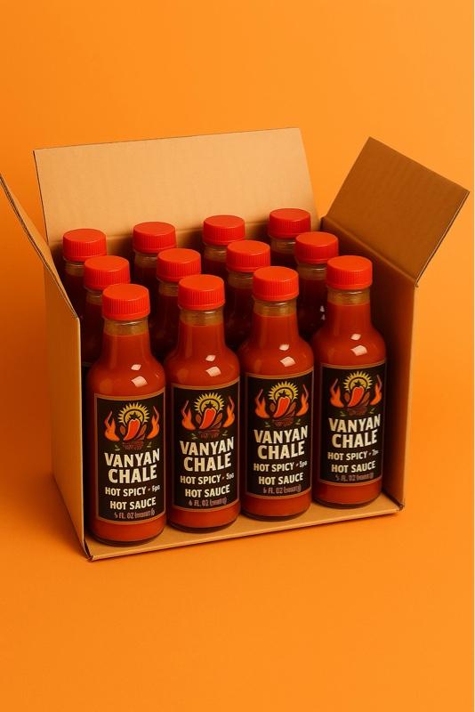 Vanyan Chale Pake 12 Hot Sauce Pepper - 12 Bottles of Spicy Flavor for Your Meals