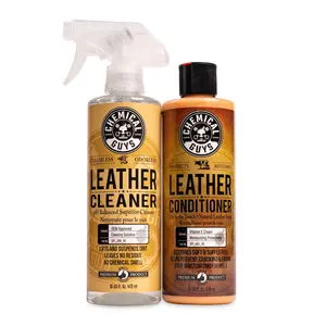 CHEMICAL GUYS Leather Care Starter Kit - restore & preserve the natural look and feel of soft new leather