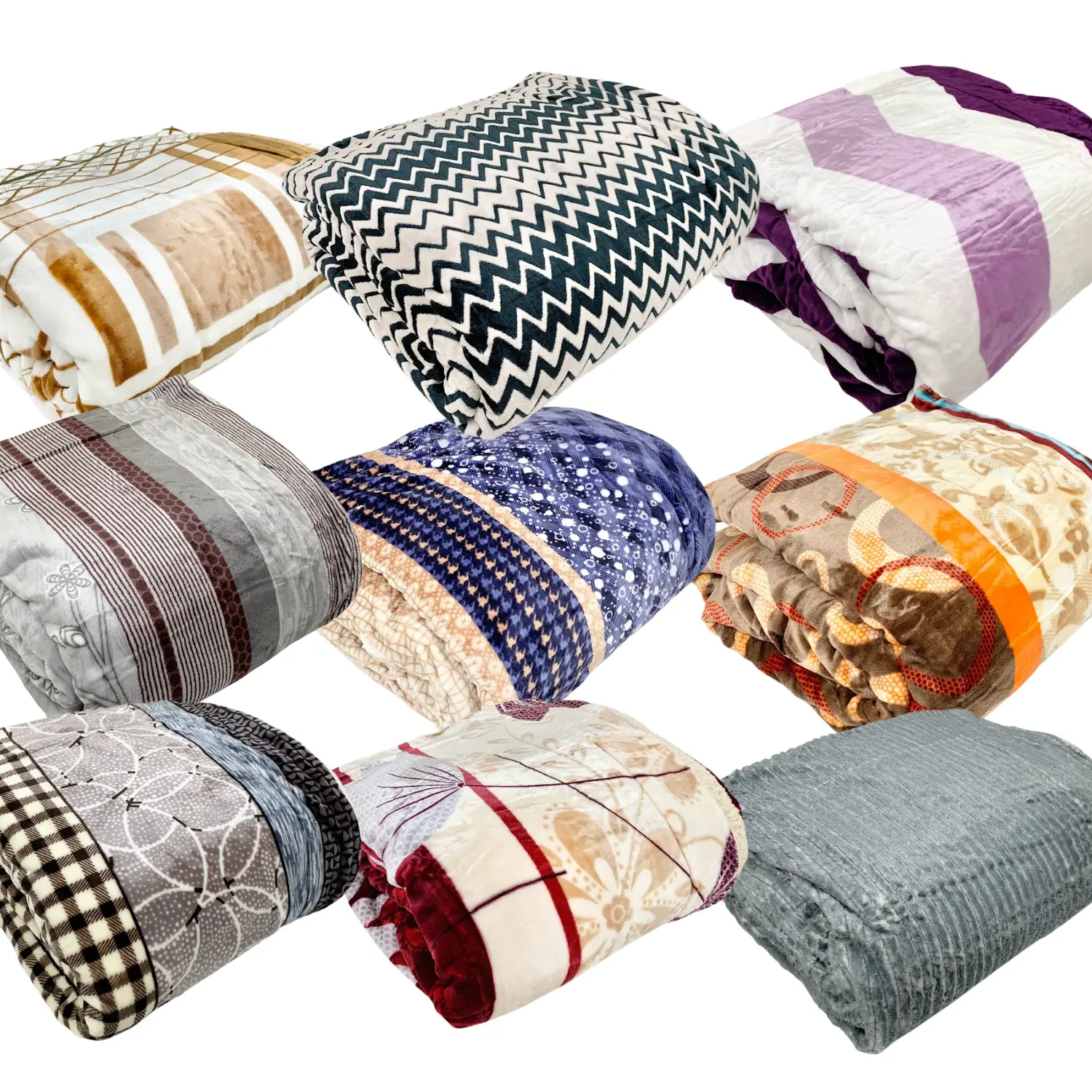 Suprise Blanket 79x95 Super Soft Mystery Oversized Blanket, Striped Patterns