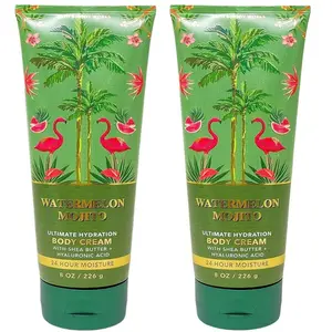 HOT - Bath & Body Works Ultimate Hydration Body Cream Pack of 2 (Watermelon Mojito),8.0 fluid_ounces