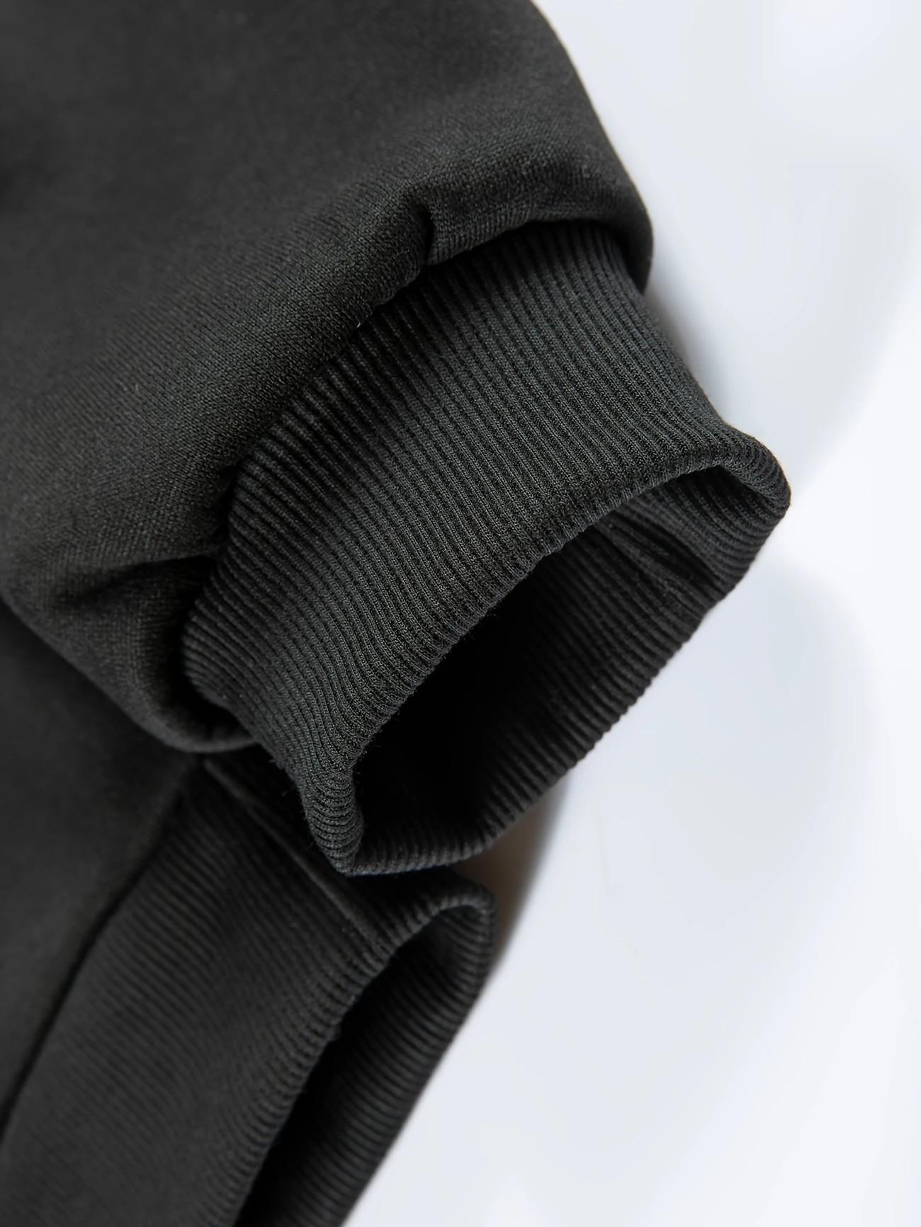 Men's 2-Piece Hooded Set, Paris Letter-Printed Hoodie, Drawstring Sweatpants