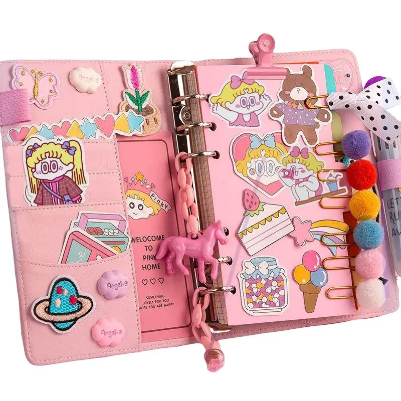DIY Journal Kit, Creative Gifts Hand Drawn Diary Set, Journaling Art Crafts Kit, Birthday Gifts, Scrapbooking Kit, Art Crafts Scrapbook Stationery Kit, DIY Pocket Planner, Decorative Stickers, Sticker Collage Pack, Scrapbook Accessories