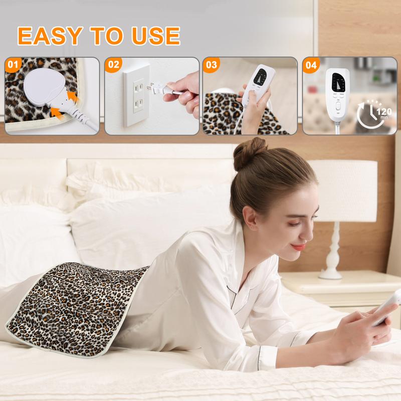 Heating pad for targeted precise application, portable, 6 heating levels, quickly heats up to 140 ° F, automatically shuts off in 2 hours, leg, shoulder, knee, neck heating - machine washable, ideal gift for parents' holidays, ideal gift Heating pad for targeted precise application, portable, 6 heating levels, quickly heats up to 140 ° F, automatically shuts off in 2 hours, leg, shoulder, knee, neck heating - machine washable, ideal gift for parents' holidays, ideal gift