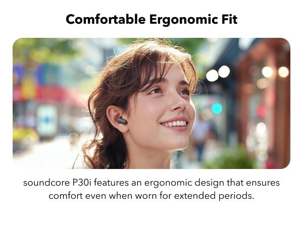 [Refurbished]soundcore P30i by Anker Noise Cancelling Earbuds, Strong and Smart Noise Cancelling, Powerful Bass, 45H Playtime, 2-in-1 Case and Phone Stand, IP54, Wireless Earbuds, Bluetooth 5.4 #tiktokshopsummersale, True Wireless Earbuds, Deep Bass Earbu