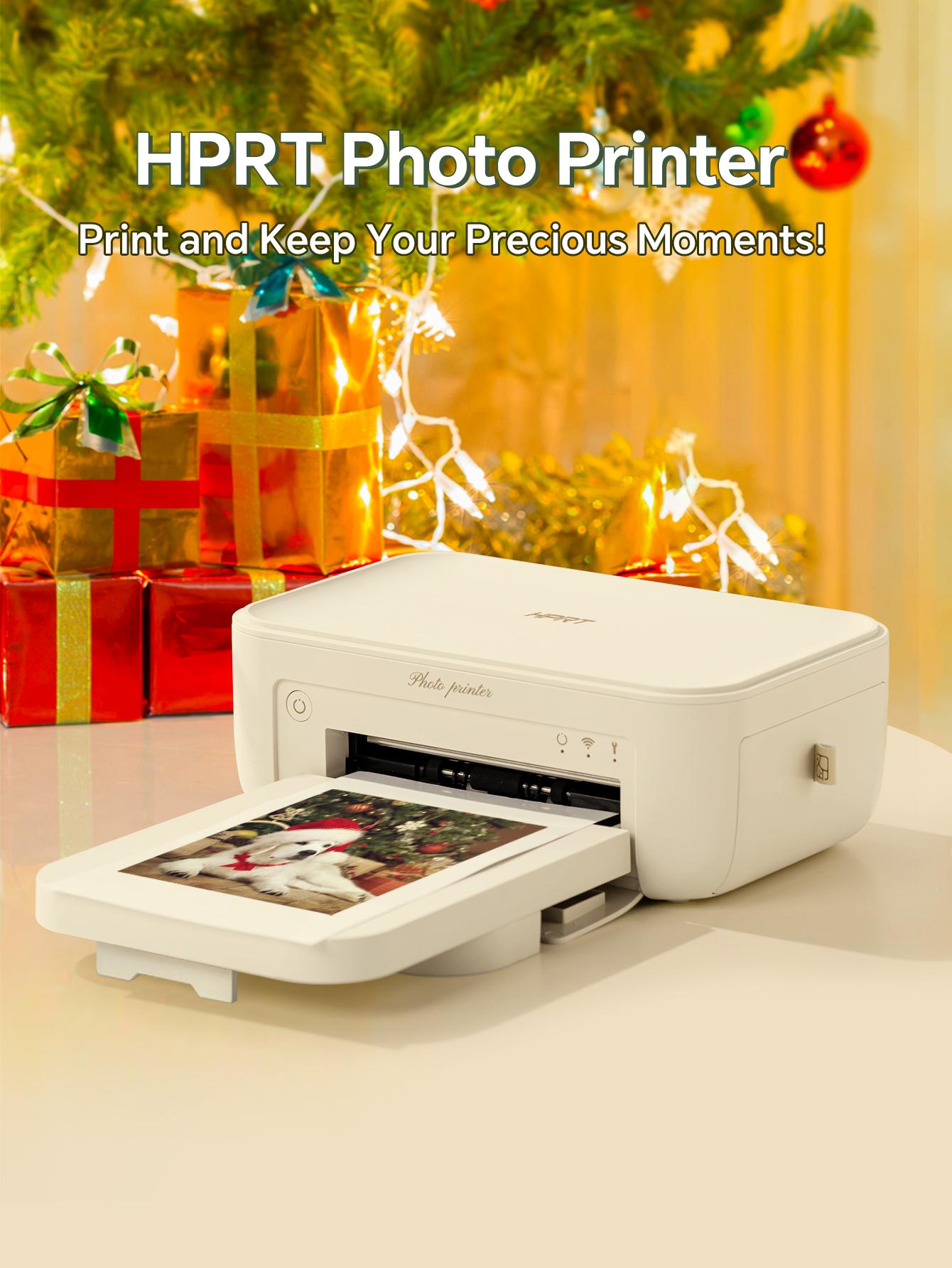 4x6 Photo Printer, Wireless WiFi Portable Printing, Includes 20 Sheets & 1 Ribbon, Compatible with iPhone & Android,GiftedInLove