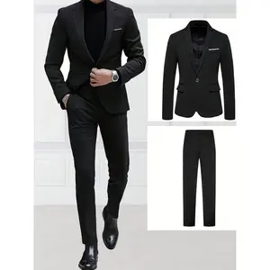 Men'S.Suit 2pcs Set, Including Jacket And Trousers, Fashionable Formal Wear, Suitable for Parties, Gatherings And Weddings. Casual SuitGift