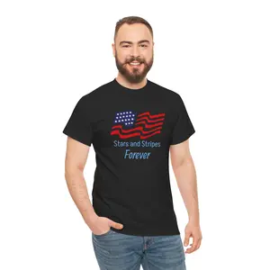 Stars and Stripes Heavy Cotton Tee