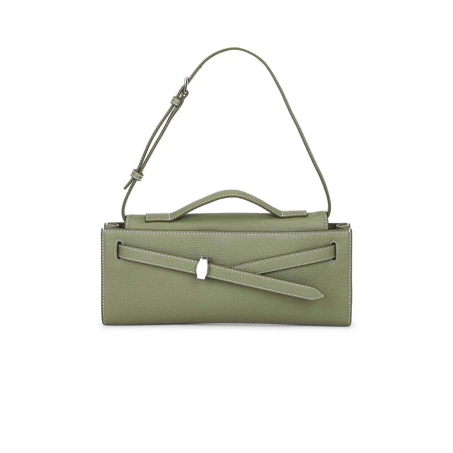Veronica Beard Dash Clutch in Stone Army
