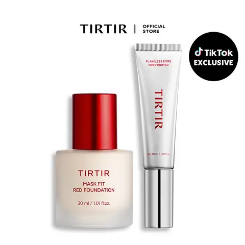 [NEW] [TIRTIR Official] All Day Flawless Duo l Mask Fit Red Foundation + Flawless Pore Prep Primer