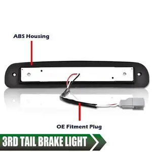 For 1999-2016 Ford F250 F350 Super Duty 3rd Brake Light Cargo Lamp Black