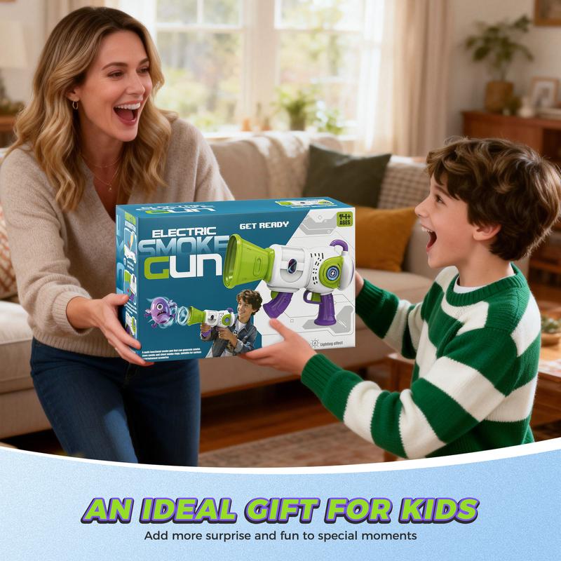 2026 New Fully Automatic Handheld Children's Electric Smoke Toy, USB Charging, Fun Toy, Holiday Birthday Gift