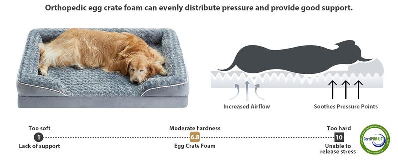 Large Dog Beds Washable Orthopedic self warming bed Sofa Bed with Waterproof Lining Non Slip Bottom for Pet Sleeping Comfortable and Durable XL/42x30x6.5inch Large Dog Beds Washable Orthopedic self warming bed Sofa Bed with Waterproof Lining Non Slip Bottom for Pet Sleeping Comfortable and Durable XL/42x30x6.5inch
